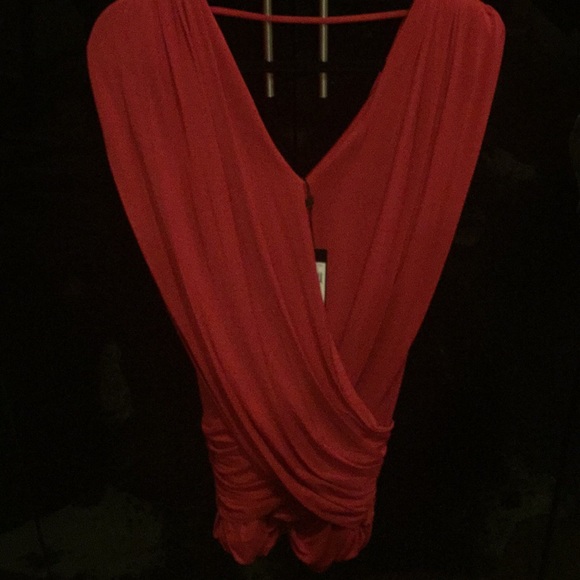 BCBGMAXAZRIA ALONDRA GATHERED COCKTAILS DRESS-NEW - Picture 3 of 8